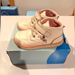 Stride Rite Girls Flower Boots Size 7W Toddler